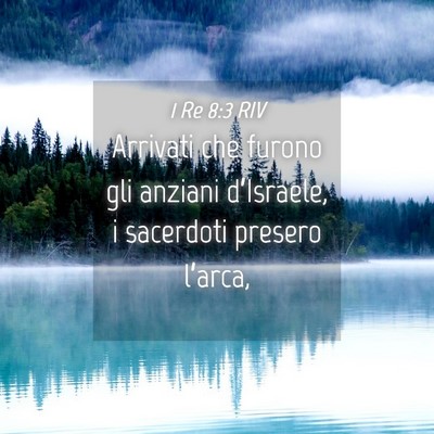 Picture 04 - 1 Re 8:3 RIV - Arrivati che furono gli anziani d’Israele, i - Bible Verse Picture