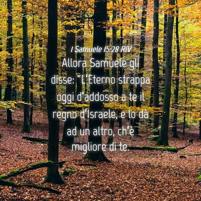 Picture 04 - 1 Samuele 15:28 RIV - Allora Samuele gli disse: “L’Eterno strappa - Bible Verse Picture