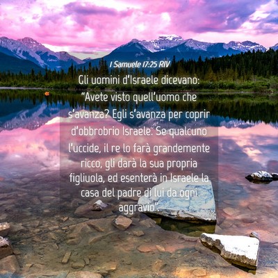 Picture 04 - 1 Samuele 17:25 RIV - Gli uomini d’Israele dicevano: “Avete visto - Bible Verse Picture