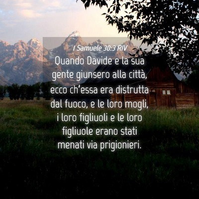 Picture 04 - 1 Samuele 30:3 RIV - Quando Davide e la sua gente giunsero alla - Bible Verse Picture