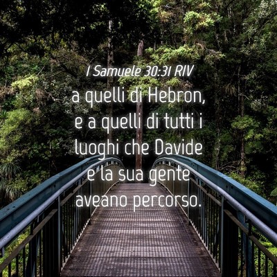 Picture 04 - 1 Samuele 30:31 RIV - a quelli di Hebron, e a quelli di tutti i luoghi - Bible Verse Picture
