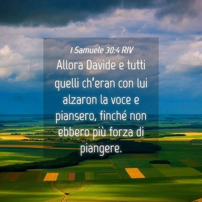 Picture 04 - 1 Samuele 30:4 RIV - Allora Davide e tutti quelli ch’eran con lui - Bible Verse Picture