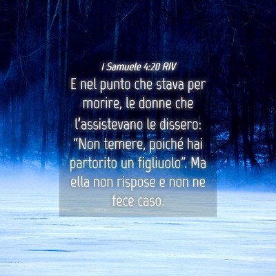Picture 04 - 1 Samuele 4:20 RIV - E nel punto che stava per morire, le donne che - Bible Verse Picture
