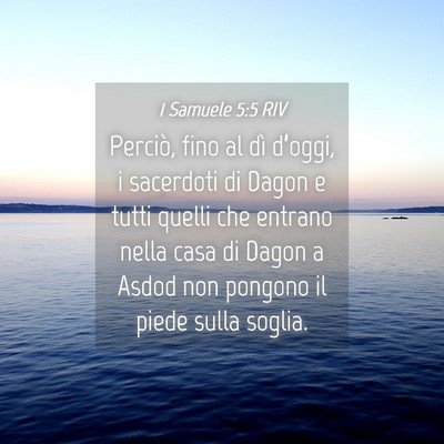 Picture 04 - 1 Samuele 5:5 RIV - Perciò, fino al dì d’oggi, i sacerdoti di - Bible Verse Picture