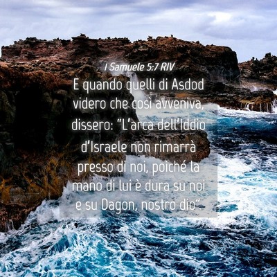 Picture 04 - 1 Samuele 5:7 RIV - E quando quelli di Asdod videro che così - Bible Verse Picture