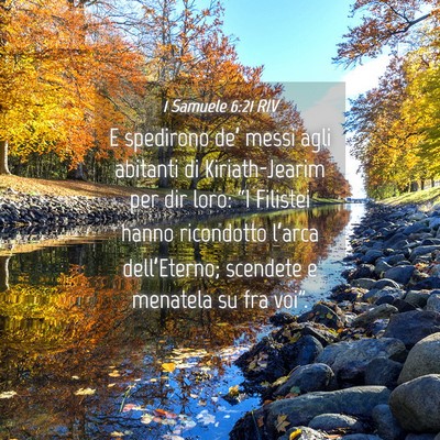 Picture 04 - 1 Samuele 6:21 RIV - E spedirono de’ messi agli abitanti di - Bible Verse Picture