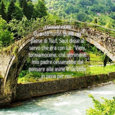Picture 04 - 1 Samuele 9:5 RIV - Quando furon giunti nel paese di Tsuf, Saul disse - Bible Verse Picture