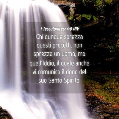Picture 04 - 1 Tessalonicesi 4:8 RIV - Chi dunque sprezza questi precetti, non sprezza - Bible Verse Picture