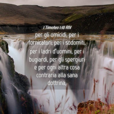 Picture 04 - 1 Timoteo 1:10 RIV - per gli omicidi, per i fornicatori, per i - Bible Verse Picture