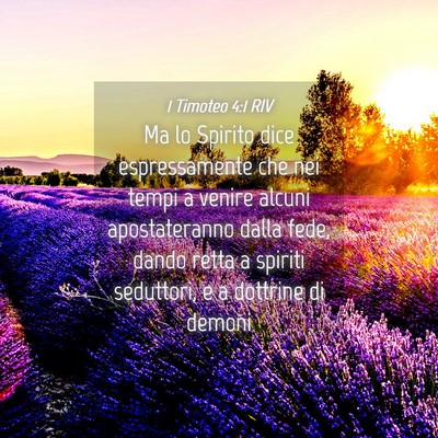Picture 04 - 1 Timoteo 4:1 RIV - Ma lo Spirito dice espressamente che nei tempi a - Bible Verse Picture