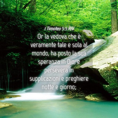 Picture 04 - 1 Timoteo 5:5 RIV - Or la vedova che è veramente tale e sola al - Bible Verse Picture