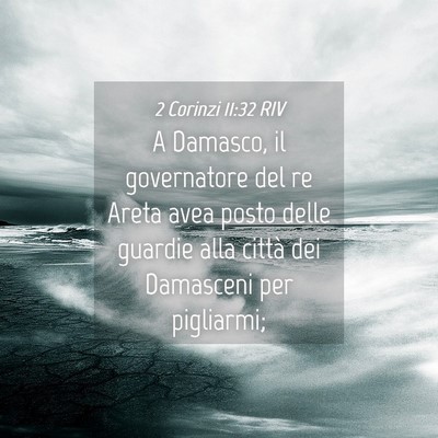 Picture 04 - 2 Corinzi 11:32 RIV - A Damasco, il governatore del re Areta avea posto - Bible Verse Picture