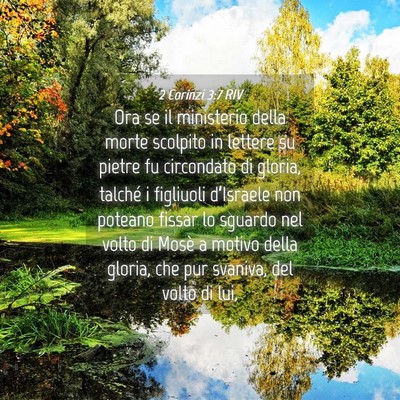 Picture 04 - 2 Corinzi 3:7 RIV - Ora se il ministerio della morte scolpito in - Bible Verse Picture