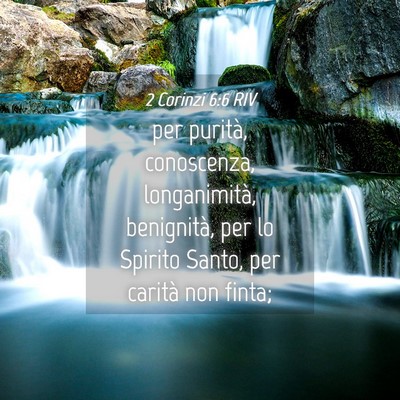 Picture 04 - 2 Corinzi 6:6 RIV - per purità, conoscenza, longanimità, - Bible Verse Picture