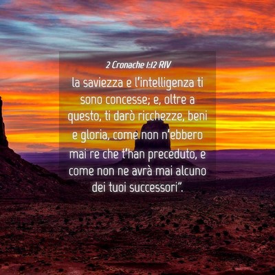 Picture 04 - 2 Cronache 1:12 RIV - la saviezza e l’intelligenza ti sono concesse; - Bible Verse Picture