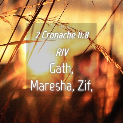 Picture 04 - 2 Cronache 11:8 RIV - Gath, Maresha, - Bible Verse Picture
