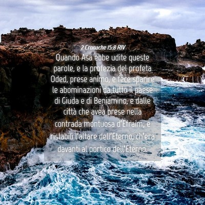 Picture 04 - 2 Cronache 15:8 RIV - Quando Asa ebbe udite queste parole, e la - Bible Verse Picture