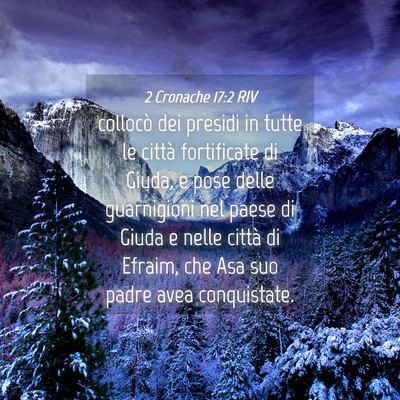 Picture 04 - 2 Cronache 17:2 RIV - collocò dei presidi in tutte le città - Bible Verse Picture