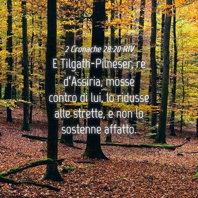 Picture 04 - 2 Cronache 28:20 RIV - E Tilgath-Pilneser, re d’Assiria, mosse contro - Bible Verse Picture