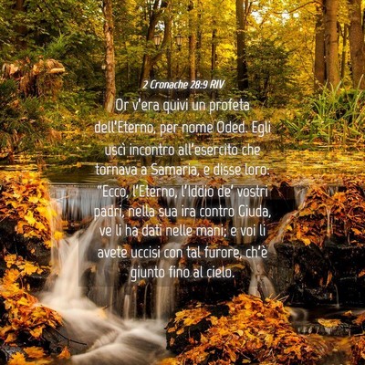 Picture 04 - 2 Cronache 28:9 RIV - Or v’era quivi un profeta dell’Eterno, per - Bible Verse Picture