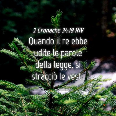 Picture 04 - 2 Cronache 34:19 RIV - Quando il re ebbe udite le parole della legge, si - Bible Verse Picture