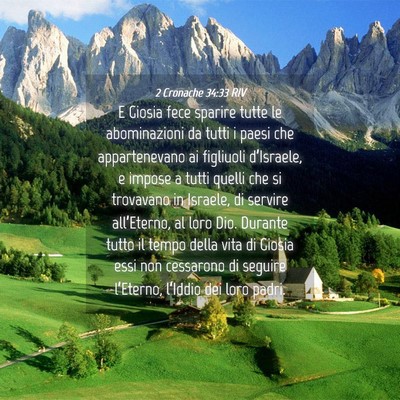 Picture 04 - 2 Cronache 34:33 RIV - E Giosia fece sparire tutte le abominazioni da - Bible Verse Picture
