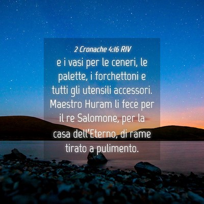 Picture 04 - 2 Cronache 4:16 RIV - e i vasi per le ceneri, le palette, i forchettoni - Bible Verse Picture