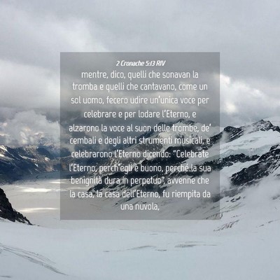 Picture 04 - 2 Cronache 5:13 RIV - mentre, dico, quelli che sonavan la tromba e - Bible Verse Picture