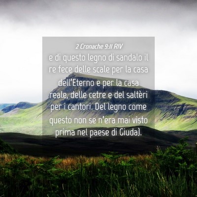 Picture 04 - 2 Cronache 9:11 RIV - e di questo legno di sandalo il re fece delle - Bible Verse Picture