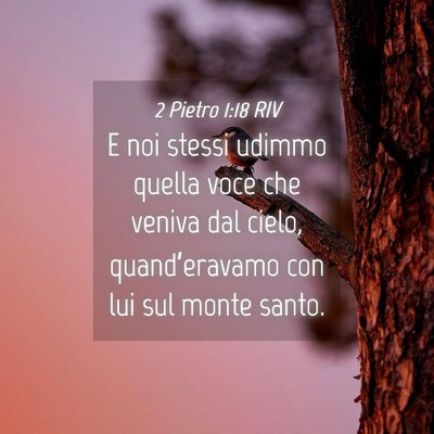 Picture 04 - 2 Pietro 1:18 RIV - E noi stessi udimmo quella voce che veniva dal - Bible Verse Picture