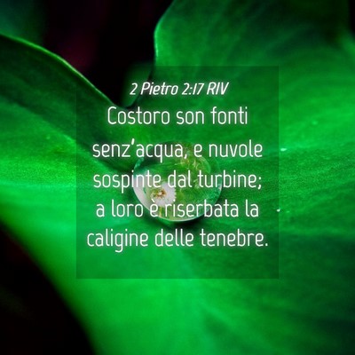 Picture 04 - 2 Pietro 2:17 RIV - Costoro son fonti senz’acqua, e nuvole sospinte - Bible Verse Picture