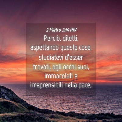 Picture 04 - 2 Pietro 3:14 RIV - Perciò, diletti, aspettando queste cose, - Bible Verse Picture