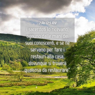 Picture 04 - 2 Re 12:5 RIV - i sacerdoti lo ricevano, ognuno dalle mani dei - Bible Verse Picture