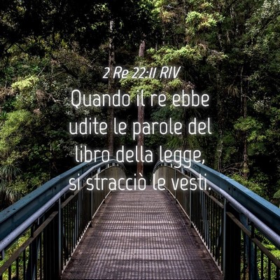 Picture 04 - 2 Re 22:11 RIV - Quando il re ebbe udite le parole del libro della - Bible Verse Picture