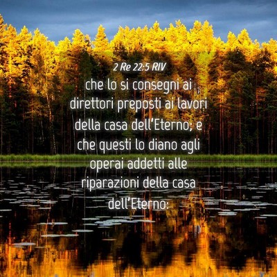 Picture 04 - 2 Re 22:5 RIV - che lo si consegni ai direttori preposti ai - Bible Verse Picture
