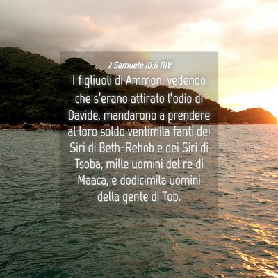 Picture 04 - 2 Samuele 10:6 RIV - I figliuoli di Ammon, vedendo che s’erano - Bible Verse Picture