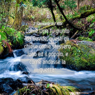 Picture 04 - 2 Samuele 11:7 RIV - Come Uria fu giunto da Davide, questi gli chiese - Bible Verse Picture
