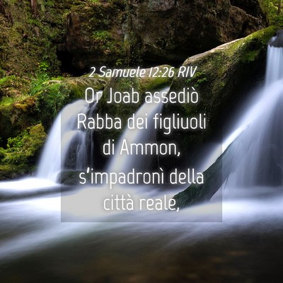 Picture 04 - 2 Samuele 12:26 RIV - Or Joab assediò Rabba dei figliuoli di Ammon, - Bible Verse Picture