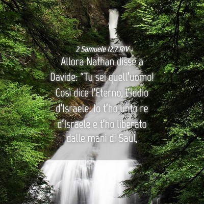 Picture 04 - 2 Samuele 12:7 RIV - Allora Nathan disse a Davide: “Tu sei - Bible Verse Picture