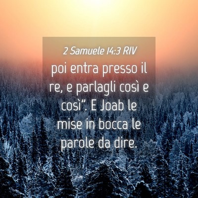 Picture 04 - 2 Samuele 14:3 RIV - poi entra presso il re, e parlagli così e - Bible Verse Picture