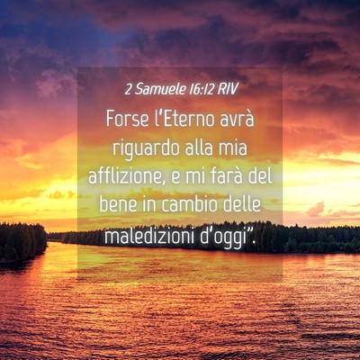 Picture 04 - 2 Samuele 16:12 RIV - Forse l’Eterno avrà riguardo alla mia - Bible Verse Picture