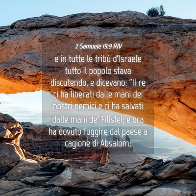 Picture 04 - 2 Samuele 19:9 RIV - e in tutte le tribù d’Israele tutto il popolo - Bible Verse Picture
