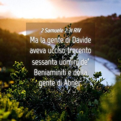 Picture 04 - 2 Samuele 2:31 RIV - Ma la gente di Davide aveva ucciso trecento - Bible Verse Picture