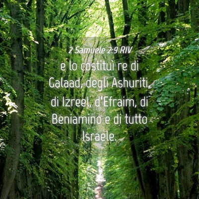 Picture 04 - 2 Samuele 2:9 RIV - e lo costituì re di Galaad, degli Ashuriti, di - Bible Verse Picture