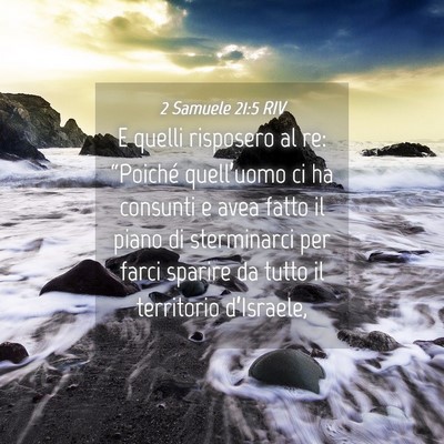 Picture 04 - 2 Samuele 21:5 RIV - E quelli risposero al re: “Poiché quell’uomo - Bible Verse Picture