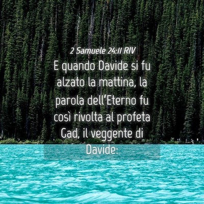 Picture 04 - 2 Samuele 24:11 RIV - E quando Davide si fu alzato la mattina, la - Bible Verse Picture