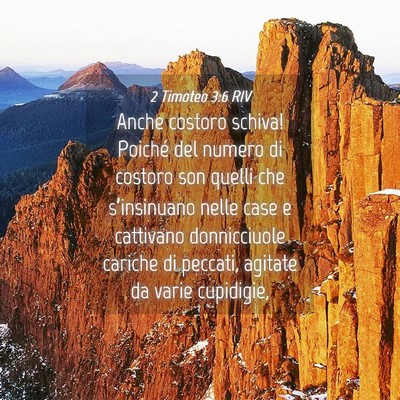 Picture 04 - 2 Timoteo 3:6 RIV - Anche costoro schiva! Poiché del numero di - Bible Verse Picture