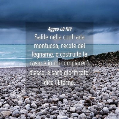 Picture 04 - Aggeo 1:8 RIV - Salite nella contrada montuosa, recate del - Bible Verse Picture