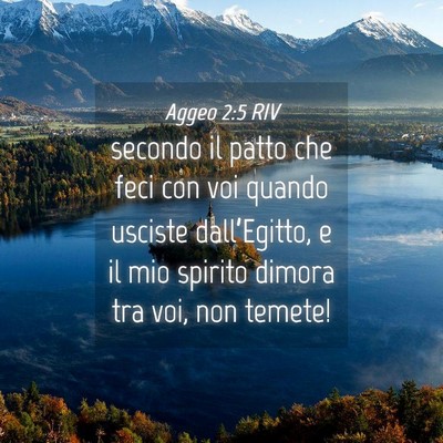 Picture 04 - Aggeo 2:5 RIV - secondo il patto che feci con voi quando usciste - Bible Verse Picture