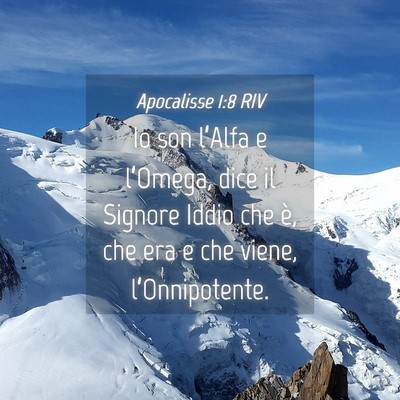 Picture 04 - Apocalisse 1:8 RIV - Io son l’Alfa e l’Omega, dice il Signore - Bible Verse Picture